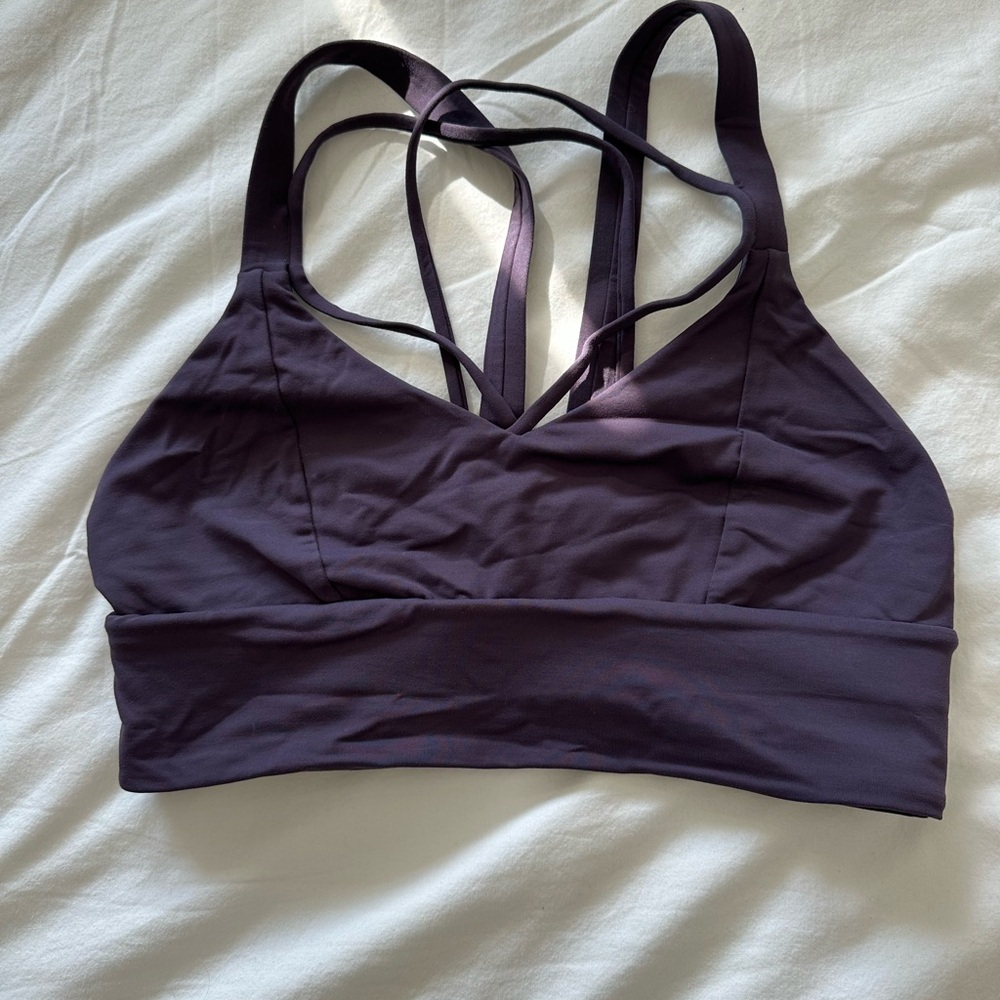 Lululemon Athletica Dark Purple Strappy Sports Bra